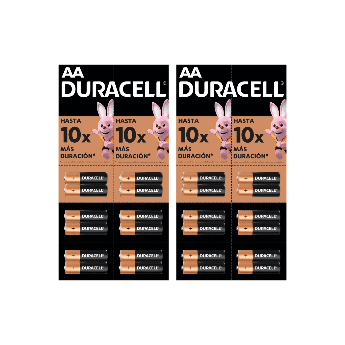 Pila Duracell Aa, (tira De 24 Pilas, Doble A, Dura Más)