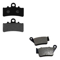 Genérico - Pastillas Freno Delanteras + Traseras Moto Svartpilen 200 Negro
