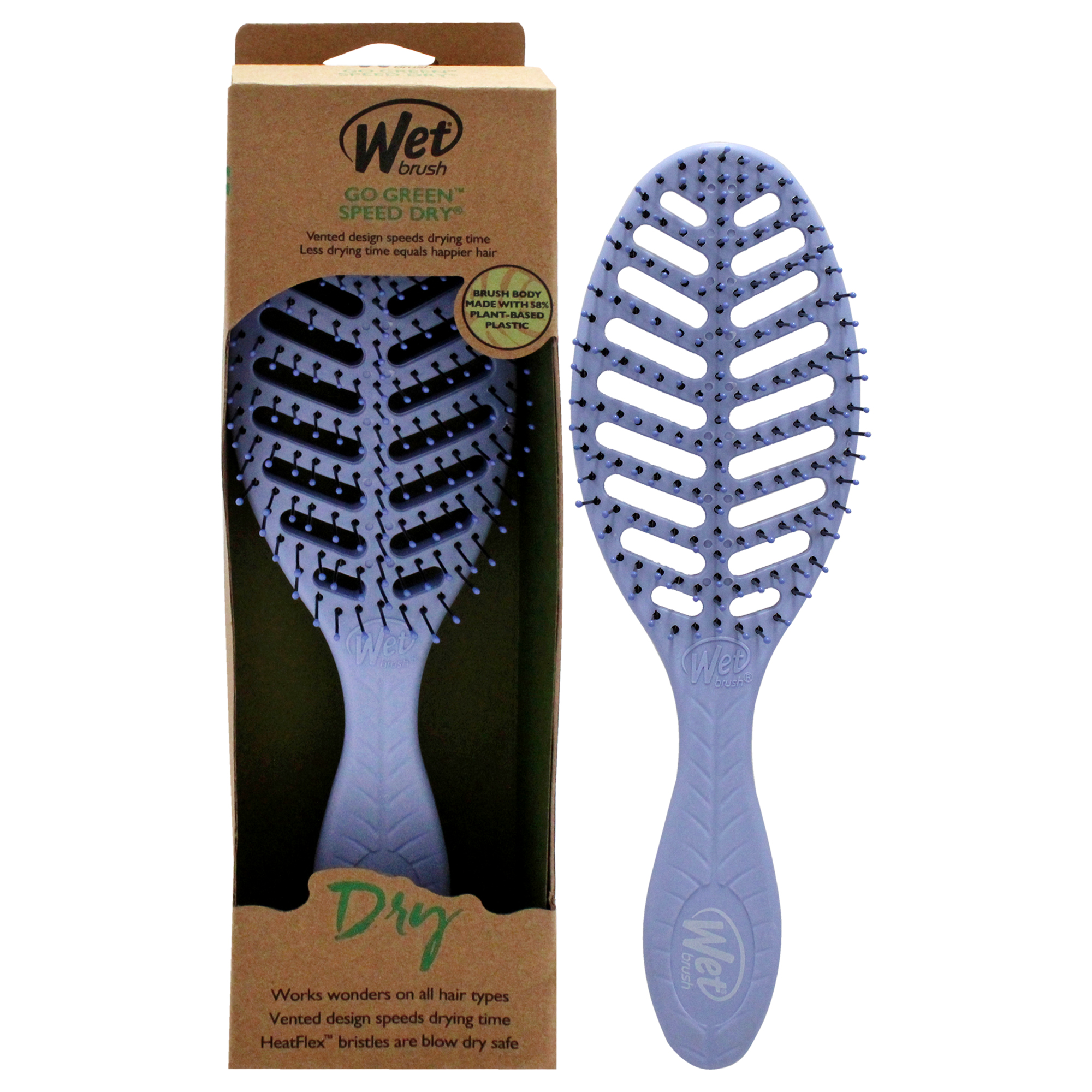 Cepillo Wet Brush Go Green Speed Dry Morado Unisex