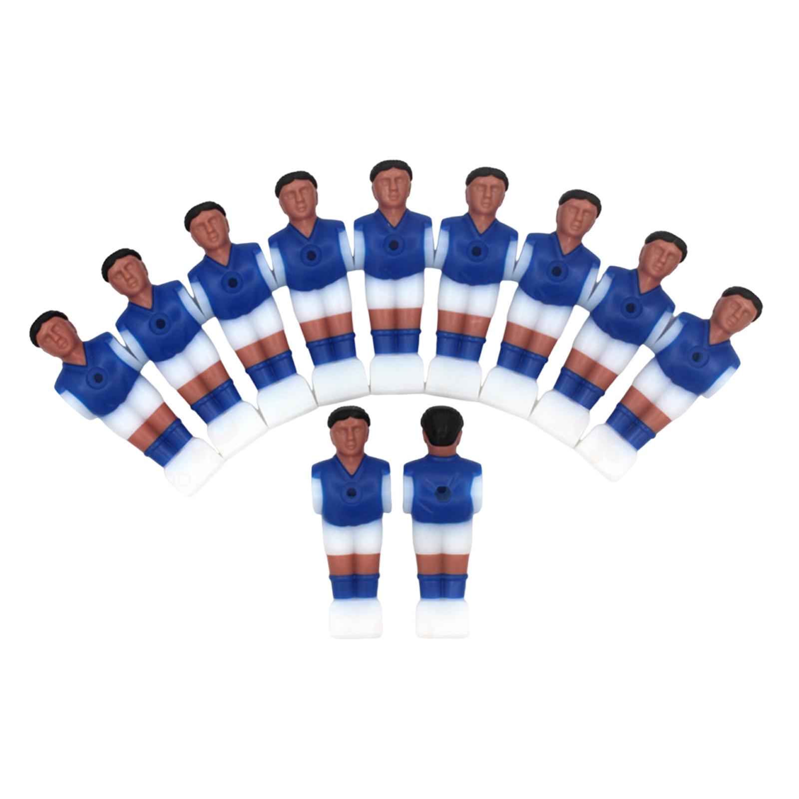 Magideal - 11 Piezas De Futbolín De Mesa Para Hombres, Futbolín Para , Suministros De Resina, Jugador De Fútbol Para Fiestas Deportivas, Entusiastas Del Fú Azul
