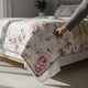 thumbnail image 3 of Cubrecamas Quilt 2.5 Plazas Flowers Collection Rosa, 3 of 7
