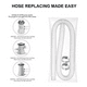 thumbnail image 2 of 2 Manguera Filtro Para Piscina Intex Bestway Universal 150cm Blanco, 2 of 3