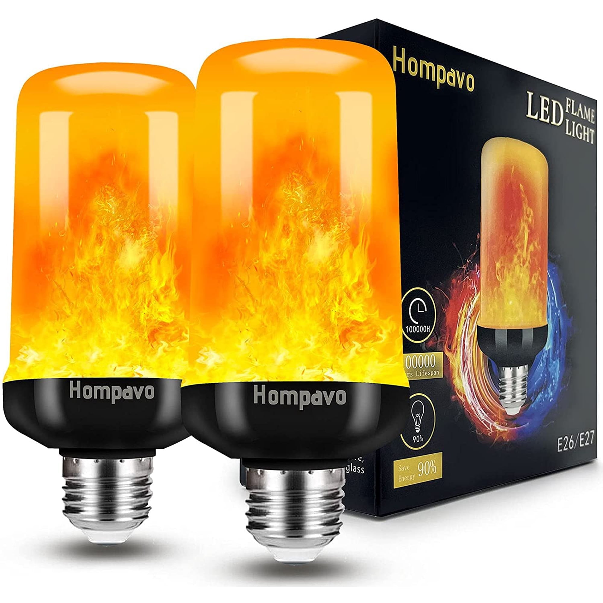 Bombillas Led Hompavo Mejoradas, 4 Modos, E26/e27, Paquete De 2
