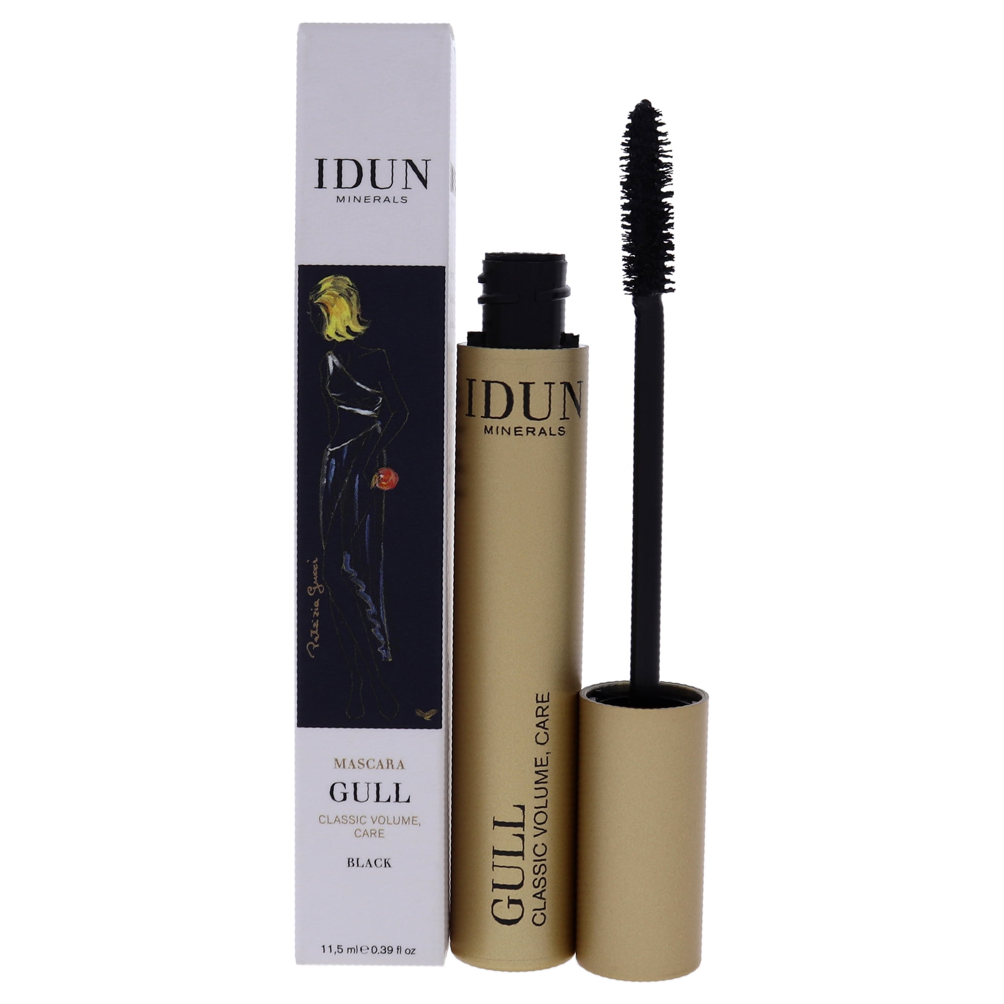 Idun Minerals - Máscara De Pestañas Gull - 010 Black De Para Mujeres - Máscara De 0,39 Oz