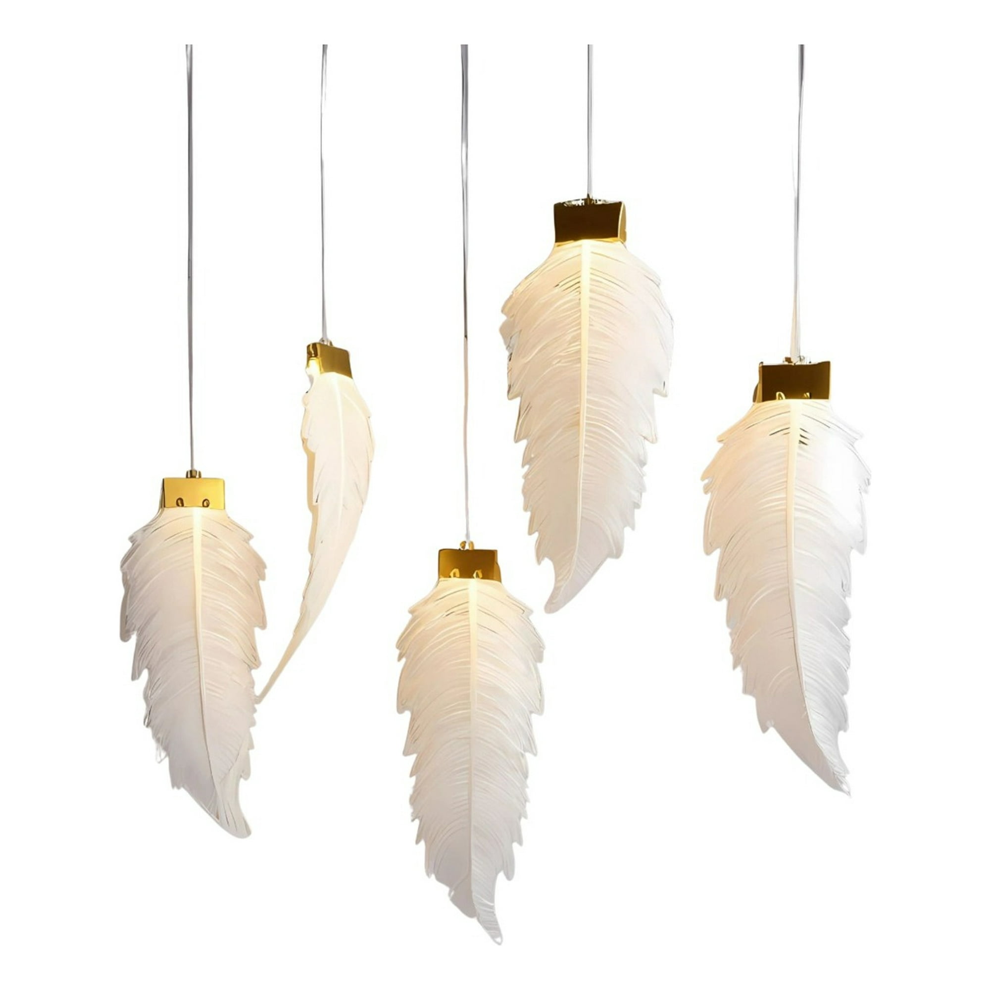 Genérico - Luces Decorativas Colgantes Diseño Pluma Elegante Jhn