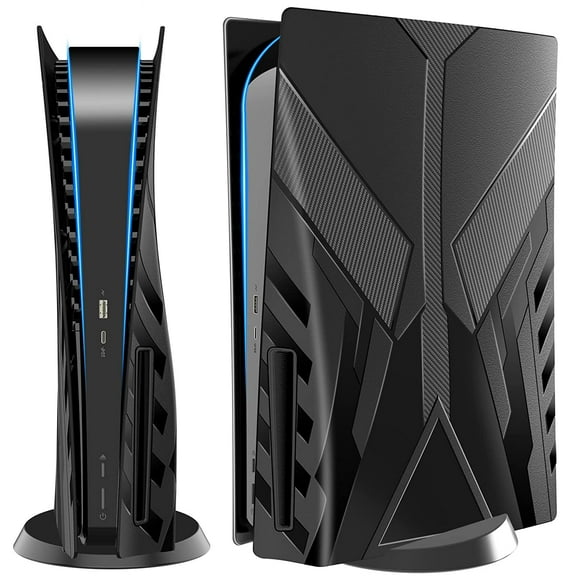 Cubierta Dura AARONMEI para Consola PS5 Disc Edition Negra