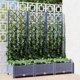 thumbnail image 2 of Jardinera VidaXL PP gris oscuro con enrejado de 120 x 40 x 121 cm, 2 of 9