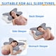 thumbnail image 4 of Almohada cervical Ehomfory ergonómica de espuma viscoelástica gris, 4 of 7