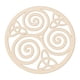 thumbnail image 5 of Colgante De Geometría Sagrada De Escultura De Pared De Madera Para Decoración De Boda De Yoga Nudo Triskele, 5 of 5