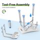 thumbnail image 5 of Silla de ducha DELOG Heavy Duty con respaldo de 227 kg, altura ajustable, 5 of 7