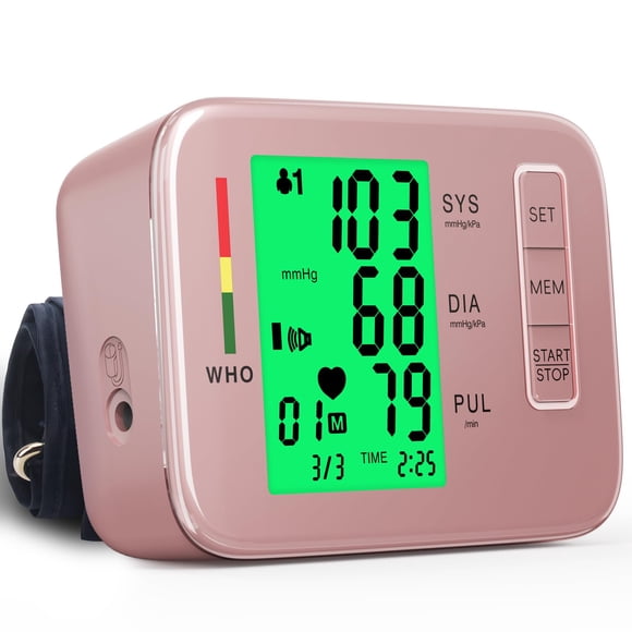 Monitor de presión arterial Double Love Pink con manguito de 22-42 cm
