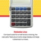 thumbnail image 3 of Calculator School Smart LCD de 8 dígitos con doble bolsillo de alimentación, 3 of 9