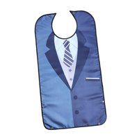 Magideal - Babero Para Adultos Para Comer Protector De Ropa/Ajustable/Lavable A Máquina/Cómodo Patrón De Traje De Poliéster Unisex Para Personas Mayores Mujeres Estilo C