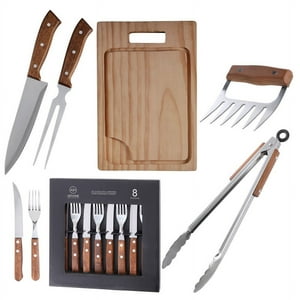 Set Parrilla 13 Piezas Acero Inoxidable Arthome Par46