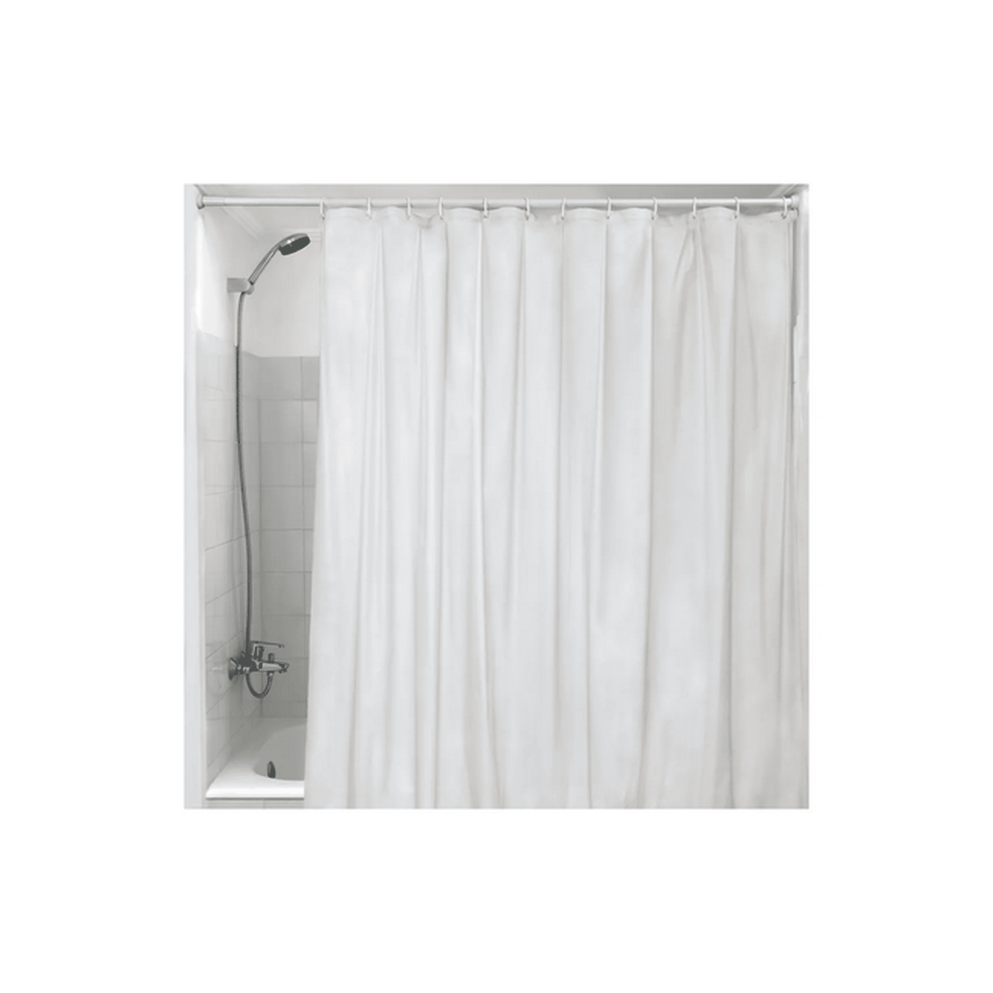 Genérico - Forro Para Cortina De Baño Pvc 180 X 180 Cm, Color Blanco