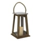 thumbnail image 1 of Fanal madera con vela LED café, 1 of 2