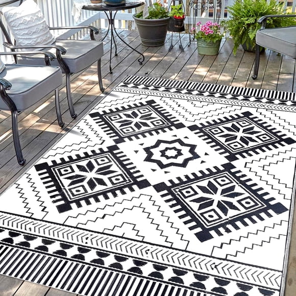 Alfombra DiiKoo 152x244cm Impermeable Reversible para Exterior