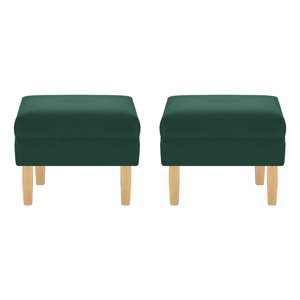 Bodevir - Set Pouf Sky 1C Felpa 05 Verde Botella