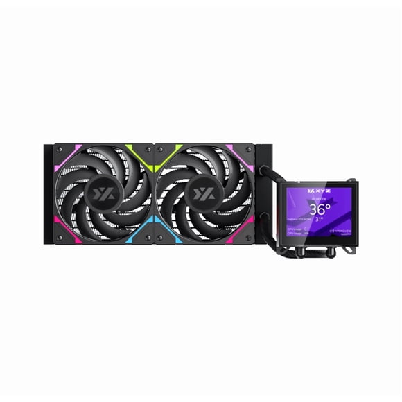 Refrigeración Líquida XYZ HYDROVIEW 240 Black, Pantalla LCD 3.5", A-RGB, Intel/AMD