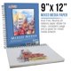 thumbnail image 2 of Cuaderno de bocetos U.S. Art Supply, 23 x 30 cm, 160 g/m², 60 hojas, 2 unidades, 2 of 5