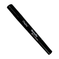 Ohuhu Marcador Acrílico Puntas Fina Y Redonda Negro 120