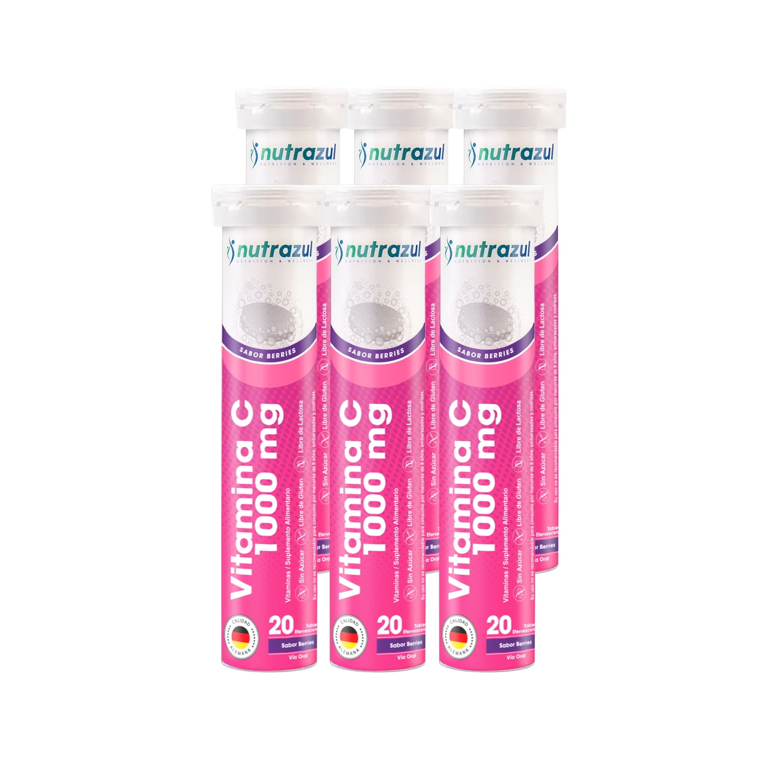 Nutrazul - Vitamina C 1000 Mg - Pack 6 Unidades