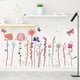 thumbnail image 1 of 1 Sheet, Colorful Flowers Vines Wall Decals, Butterflies, Green Plants Leaves Peel And Stick Wall Stickers, Elegant Floral Art Mural Wallpaper For Kids Bedroom Bathroom Living Room Home Decoration, 1 of 2