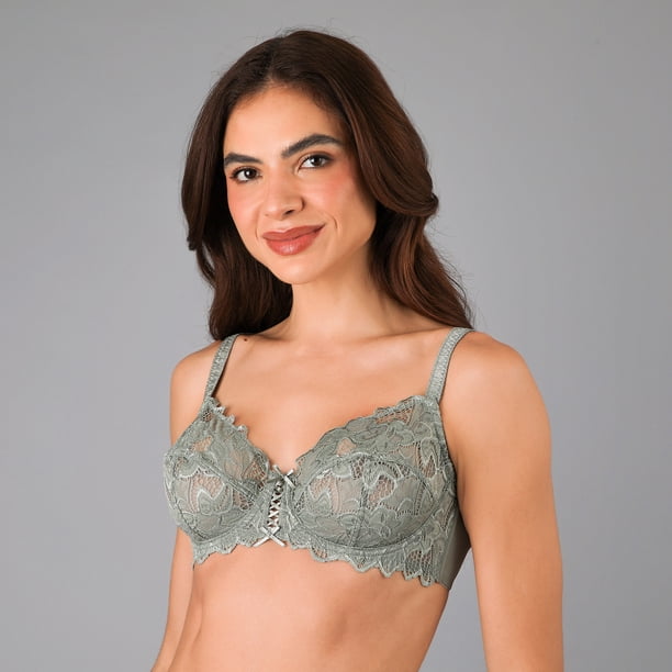 Sosten Encaje y Pasamaneria Flores Mujer 2233-275