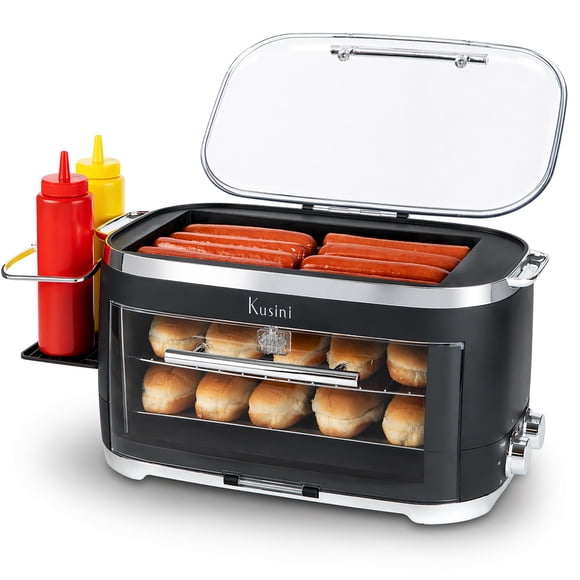Asador giratorio para hot dogs y tostador de pan Kusini para 8 hot dogs