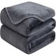 thumbnail image 1 of Manta HOZY Queen 229x229 cm Gris Oscuro Microplush, 1 of 8