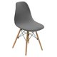 thumbnail image 4 of Funda Para Asiento De Silla Shell Sin Brazos Funda Para Salón Mid-Century Gris Oscuro, 4 of 5