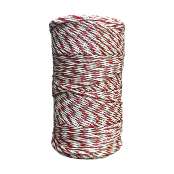 Cerca eléctrica Polywire de 656 pies, lo suficientemente segura para animales grandes, fácil instalación, cerca eléctrica de cuerda, cerca eléctrica
