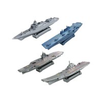 Bothyi - 4 Uds. Modelo De Avión 4D, Rompecabezas, Kits De Construcción De Modelos Para Niños, Escena De Mesa, Portaaviones