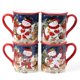 thumbnail image 1 of Set de 4 tazas navideñas de 473 ml con muñeco de nieve, 1 of 6