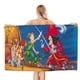 thumbnail image 1 of Peter Pan Toalla de playa de secado rápido con diseño temático, regalo para mujeres y niñas, ideal para cumpleaños, fans, amantes de la música, uso en la playa o al aire libre, 78 × 180 cm, 1 of 6