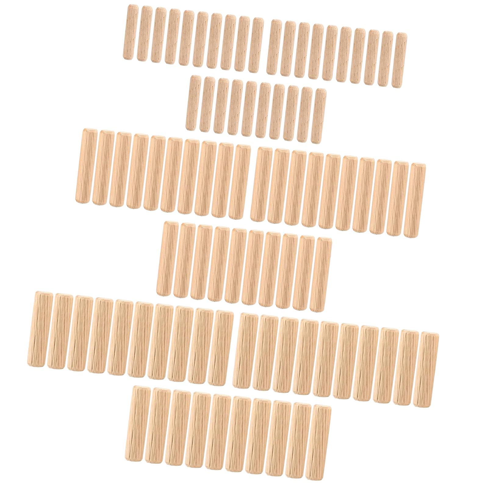 Bothyi - Surtido De Pasadores De Madera De 90 Piezas, Clavijas Estriadas Surtidas Para Empalme De Gabinetes