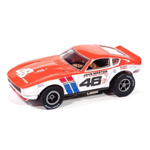 Auto de slot AW Auto World Datsun 240Z BRE 1971 escala HO
