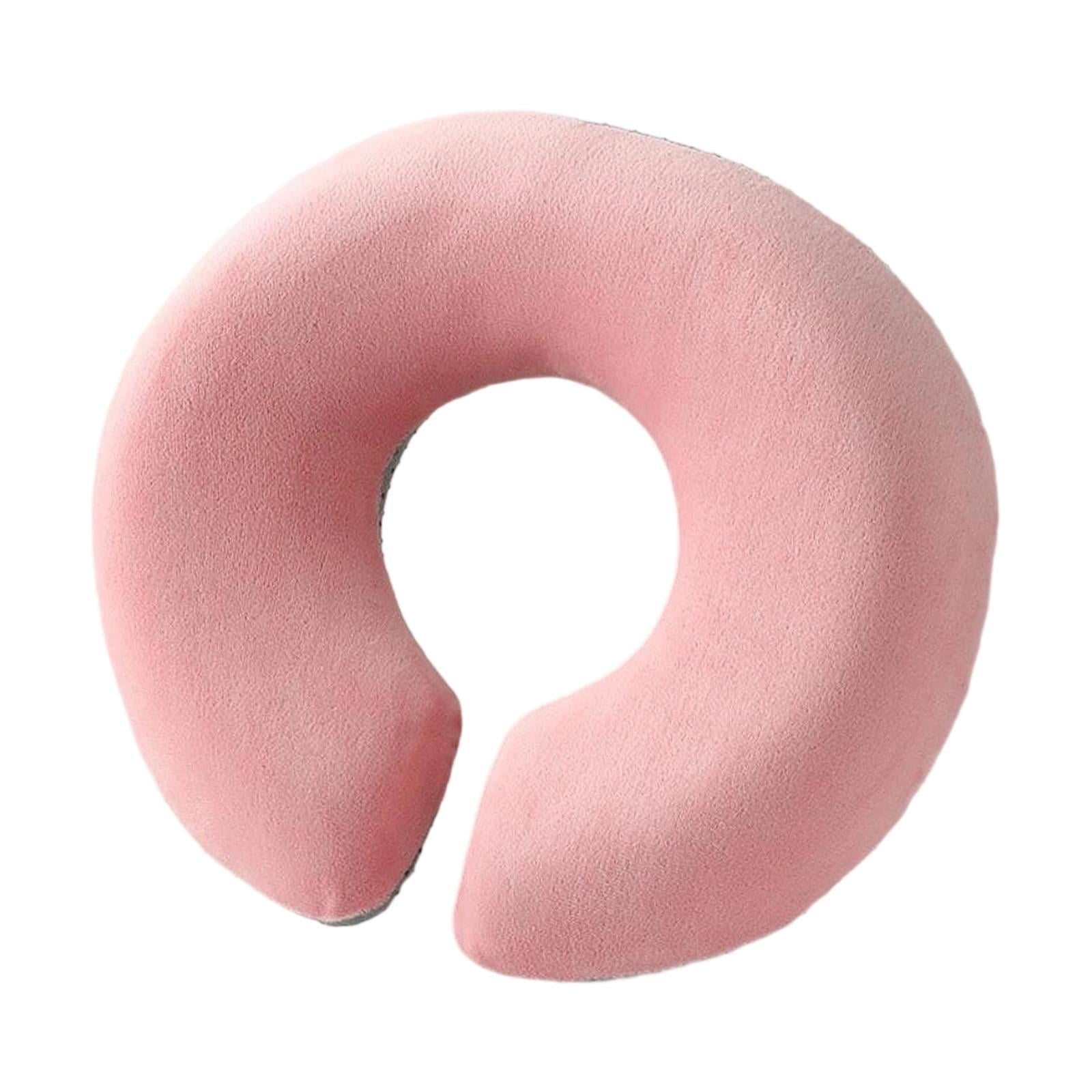 Magideal - Almohada Facial, Reposacabezas De Masaje, Fácil De Limpiar, Versátil Y Cómoda Almohada De Masaje De Espuma Viscoelástica Para Salones De Belleza En Ca Rosa