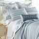 thumbnail image 2 of Juego de colcha Levtex Home King 264 x 234 cm Rayas azules Algodón, 2 of 5