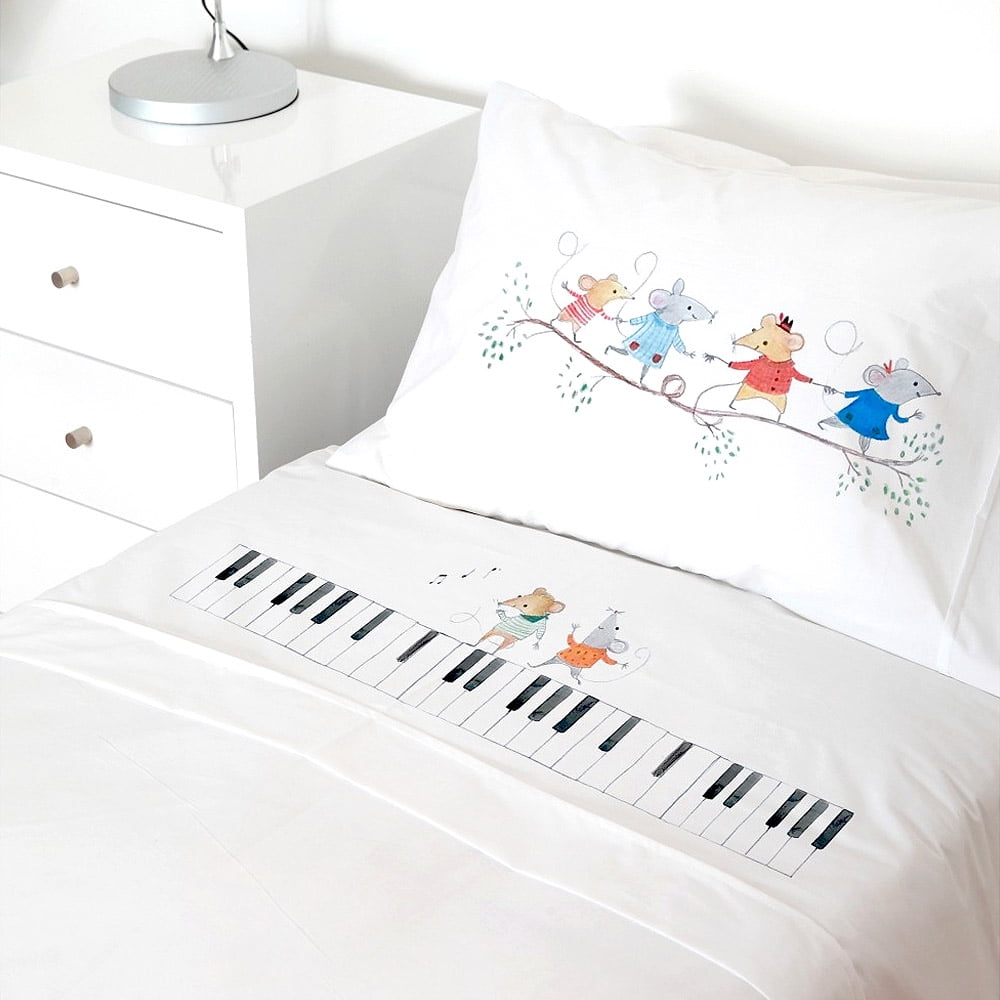 Tuyo Print - Juego De Sábanas Transición Músicos