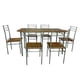 thumbnail image 1 of Juego de comedor 6P Capri Silver 74x80x140 cm, 1 of 5