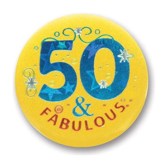 Botón satinado Beistle 50 y fabuloso accesorio para fiestas