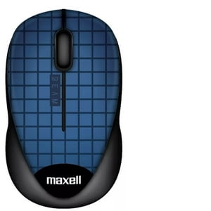 Mouse Óptico Inalámbrico Maxell Azul Con Tecnología Beam Trace, 1600 Dpi, 2.4Gh