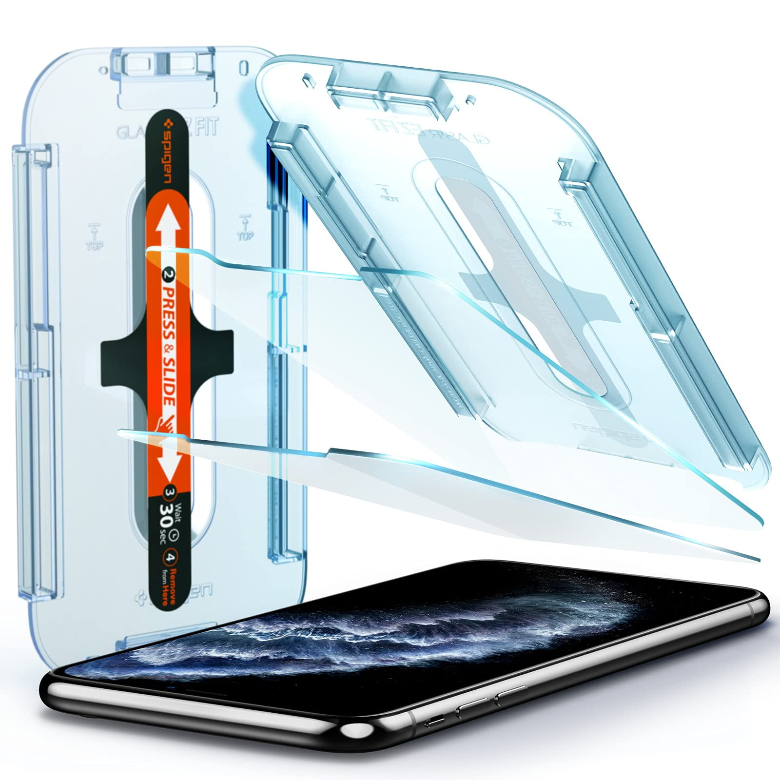 Protector De Pantalla Spigen Glastr Ez Fit Para Iphone 11 Pro/xs/x