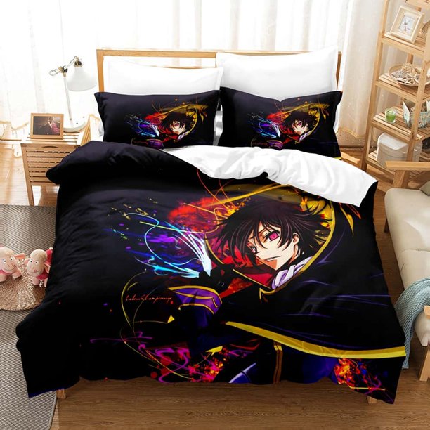 Anime Code Geass Bedding Set Single Twin Full Size Bed Set Adult Kid Bedroom Duvetcover Sets Home Textile Bed Sheets