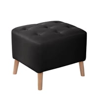 Latam Home - Pouf Lyon Pu Negro