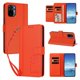 thumbnail image 2 of Funda Cartera Trébol para Xiaomi Redmi Note 10 4G/10S con Ranuras Tarjetas y Carga Inalámbrica Naranja, 2 of 6