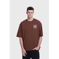 Fashionspark - Polera Hombre Doble Print Chocolate - Lll