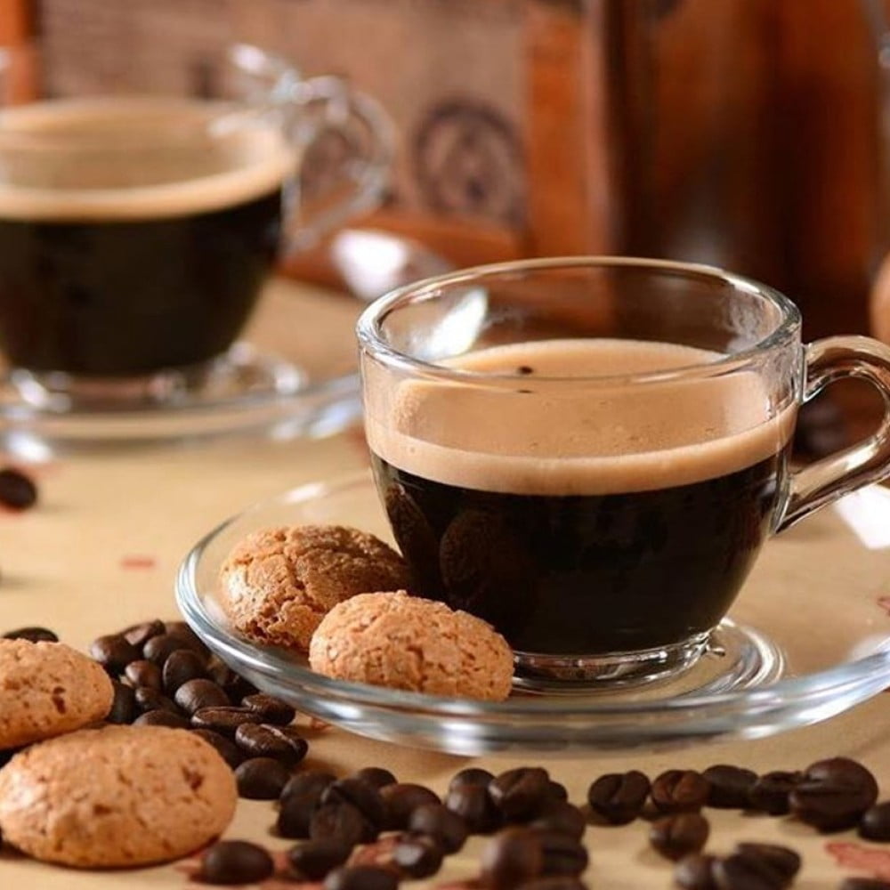 Pasabahce - Set 6 Taza Cafe Vidrio Lisa 85 Cc Linea Basica