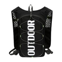 Ioensy - Chaleco De Hidratación Ajustable, Mochila De Hidratación Para Acampar, Andar En Bicicleta Y Correr, Color Negro.